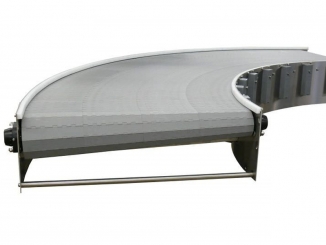 Conveior curb 20 - 90 grade cu banda modulara